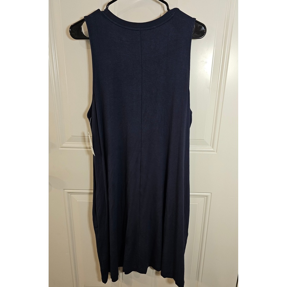 Time and Tru Womens XL 16-18 Sleeveless Knit Dress Dark Navy Blue TT1736016307 - Picture 5 of 5